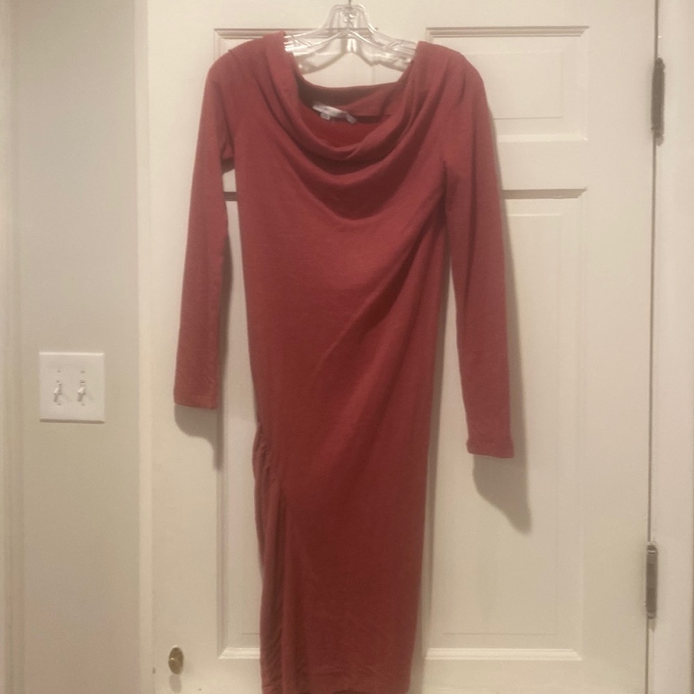 See by Chloe cotton/ polyester drsss. Size 6.  Heathered red